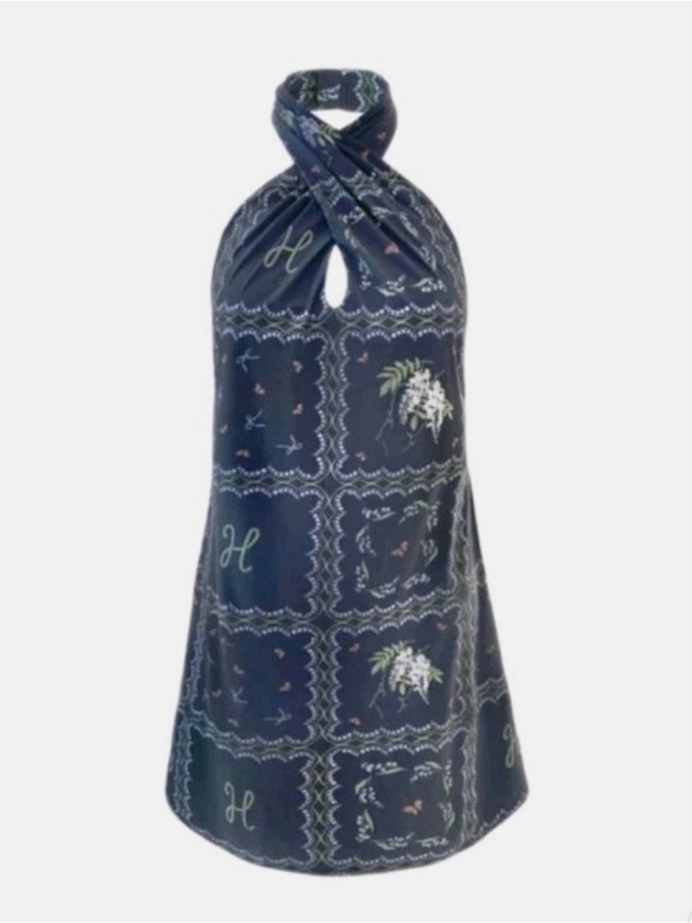Hill House Home | The Nap Nicolette Swim CoverUp Navy Floral Patchwork - Size XL - Picture 2 of 6